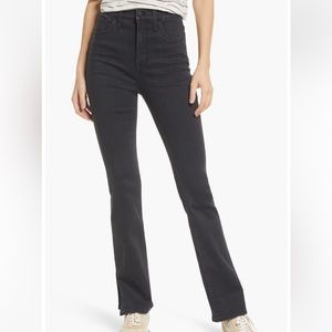 Madewell Roadtripper Skinny Flare High Waist Split Hem Size 26 Bellhaven Wash